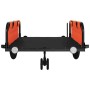 Bicycle trailer made of orange and black Oxford fabric and iron. by , Bicycle trailers - Ref: Foro24-94194, Price: 99,99 €, D...