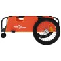 Bicycle trailer made of orange and black Oxford fabric and iron. by , Bicycle trailers - Ref: Foro24-94194, Price: 99,99 €, D...