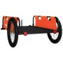 Bicycle trailer made of orange and black Oxford fabric and iron. by , Bicycle trailers - Ref: Foro24-94194, Price: 99,99 €, D...