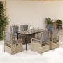 7-piece garden dining set with beige synthetic rattan cushions by , Garden sets - Ref: Foro24-3263010, Price: 777,64 €, Disco...