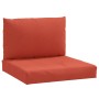 Cushions for pallet sofa 2 units red melange fabric by , Cushions for chairs and sofas - Ref: Foro24-4002647, Price: 41,25 €,...