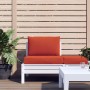 Cushions for pallet sofa 2 units red melange fabric by , Cushions for chairs and sofas - Ref: Foro24-4002647, Price: 41,25 €,...