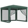 Party tent with 4 green HDPE mesh walls 3x3 m by , Tents and gazebos - Ref: Foro24-319228, Price: 91,42 €, Discount: %