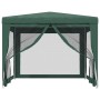 Party tent with 4 green HDPE mesh walls 3x3 m by , Tents and gazebos - Ref: Foro24-319228, Price: 91,42 €, Discount: %