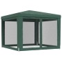 Party tent with 4 green HDPE mesh walls 3x3 m by , Tents and gazebos - Ref: Foro24-319228, Price: 91,42 €, Discount: %