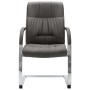 Gray fabric cantilever office chair by , Office chairs - Ref: Foro24-289339, Price: 106,99 €, Discount: %