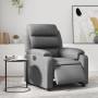 Sillón reclinable eléctrico de cuero sintético gris de , Sillones - Ref: Foro24-3205031, Precio: 265,99 €, Descuento: %