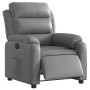 Sillón reclinable eléctrico de cuero sintético gris de , Sillones - Ref: Foro24-3205031, Precio: 265,99 €, Descuento: %