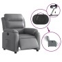 Sillón reclinable eléctrico de cuero sintético gris de , Sillones - Ref: Foro24-3205031, Precio: 265,99 €, Descuento: %