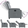 Sillón reclinable eléctrico de cuero sintético gris de , Sillones - Ref: Foro24-3205031, Precio: 265,99 €, Descuento: %