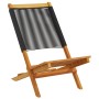 Garden chairs 2 units solid acacia wood black polypropylene by , Garden chairs - Ref: Foro24-367687, Price: 110,88 €, Discoun...