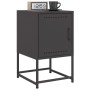 Bedside tables 2 units black steel 36x39x60.5 cm by , Nightstands - Ref: Foro24-846447, Price: 86,52 €, Discount: %