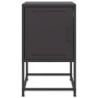 Mesitas de noche 2 uds acero negra 36x39x60,5 cm de , Mesitas de noche - Ref: Foro24-846447, Precio: 86,52 €, Descuento: %