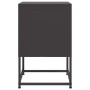 Mesitas de noche 2 uds acero negra 36x39x60,5 cm de , Mesitas de noche - Ref: Foro24-846447, Precio: 86,52 €, Descuento: %