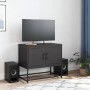 Black steel TV stand 68.5x39x60.5 cm by , TV Furniture - Ref: Foro24-846470, Price: 71,44 €, Discount: %