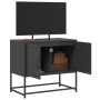 Black steel TV stand 68.5x39x60.5 cm by , TV Furniture - Ref: Foro24-846470, Price: 71,44 €, Discount: %