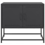 Black steel TV stand 68.5x39x60.5 cm by , TV Furniture - Ref: Foro24-846470, Price: 71,44 €, Discount: %