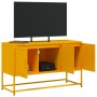 TV stand made of mustard yellow steel, 100.5x39x60.5 cm by , TV Furniture - Ref: Foro24-846479, Price: 99,21 €, Discount: %