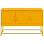 TV stand made of mustard yellow steel, 100.5x39x60.5 cm by , TV Furniture - Ref: Foro24-846479, Price: 99,21 €, Discount: %