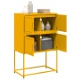 Aparador de acero amarillo mostaza 68,5x38,5x107 cm de , Aparadores - Ref: Foro24-846485, Precio: 125,16 €, Descuento: %