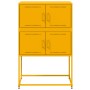 Aparador de acero amarillo mostaza 68,5x38,5x107 cm de , Aparadores - Ref: Foro24-846485, Precio: 125,16 €, Descuento: %