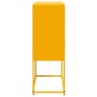 Aparador de acero amarillo mostaza 68,5x38,5x107 cm de , Aparadores - Ref: Foro24-846485, Precio: 125,16 €, Descuento: %