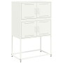 Aparador de acero blanco 68,5x38,5x107 cm de , Aparadores - Ref: Foro24-846487, Precio: 108,21 €, Descuento: %