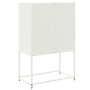 Aparador de acero blanco 68,5x38,5x107 cm de , Aparadores - Ref: Foro24-846487, Precio: 108,21 €, Descuento: %