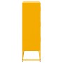 Aparador de acero amarillo mostaza 68,5x38,5x123,5 cm de , Aparadores - Ref: Foro24-846491, Precio: 146,13 €, Descuento: %