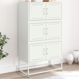 White steel sideboard 68.5x38.5x123.5 cm by , Sideboards - Ref: Foro24-846493, Price: 146,13 €, Discount: %