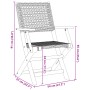 Folding garden chairs 8 pcs solid wood and beige PE rattan by , Garden chairs - Ref: Foro24-3214564, Price: 534,18 €, Discoun...