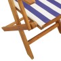 3-piece bistro set, fabric and solid blue and white wood by , Garden sets - Ref: Foro24-3281885, Price: 173,99 €, Discount: %