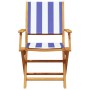 3-piece bistro set, fabric and solid blue and white wood by , Garden sets - Ref: Foro24-3281813, Price: 157,47 €, Discount: %