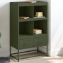 Cold-rolled steel sideboard in olive green 68.5x39x111.5 cm by , Sideboards - Ref: Foro24-846606, Price: 128,87 €, Discount: %