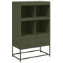 Cold-rolled steel sideboard in olive green 68.5x39x111.5 cm by , Sideboards - Ref: Foro24-846606, Price: 128,87 €, Discount: %