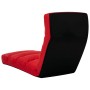 Tumbona de suelo plegable de cuero sintético rojo de vidaXL, Divanes - Ref: Foro24-325250, Precio: 136,28 €, Descuento: %