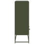 Cold-rolled steel sideboard in olive green 68.5x39x111.5 cm by , Sideboards - Ref: Foro24-846606, Price: 128,87 €, Discount: %