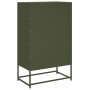 Cold-rolled steel sideboard in olive green 68.5x39x111.5 cm by , Sideboards - Ref: Foro24-846606, Price: 128,87 €, Discount: %