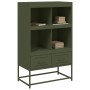 Cold-rolled steel sideboard in olive green 68.5x39x111.5 cm by , Sideboards - Ref: Foro24-846606, Price: 128,87 €, Discount: %