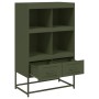 Cold-rolled steel sideboard in olive green 68.5x39x111.5 cm by , Sideboards - Ref: Foro24-846606, Price: 128,87 €, Discount: %