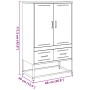 Kaltgewalzter Stahlschrank in Olivgrün 68x39x111,5 cm von , Sideboards - Ref: Foro24-846612, Preis: 146,56 €, Rabatt: %