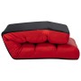 Tumbona de suelo plegable de cuero sintético rojo de vidaXL, Divanes - Ref: Foro24-325250, Precio: 136,28 €, Descuento: %