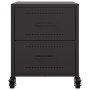 Mesitas de noche 2 uds acero negra 36x39x43,5 cm de , Mesitas de noche - Ref: Foro24-846627, Precio: 123,90 €, Descuento: %