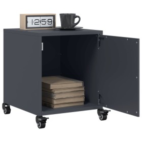 Bedside tables 2 units anthracite gray steel 36x39x43.5 cm by , Nightstands - Ref: Foro24-846619, Price: 98,99 €, Discount: %