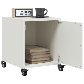 Bedside tables 2 units white steel 36x39x43.5 cm by , Nightstands - Ref: Foro24-846625, Price: 98,99 €, Discount: %