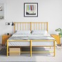 Bedside tables 2 units mustard yellow steel 36x39x43.5 cm by , Nightstands - Ref: Foro24-846633, Price: 130,15 €, Discount: %