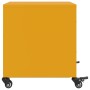 Bedside tables 2 units mustard yellow steel 36x39x43.5 cm by , Nightstands - Ref: Foro24-846633, Price: 130,15 €, Discount: %