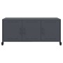 Mueble de TV acero laminado en frío antracita 100,5x39x43,5 cm de , Muebles TV - Ref: Foro24-846646, Precio: 108,13 €, Descue...