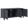 TV stand made of cold-rolled anthracite steel, 100.5x39x43.5 cm by , TV Furniture - Ref: Foro24-846646, Price: 95,01 €, Disco...