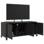 Mueble para TV acero laminado en frío negro 100,5x39x43,5 cm de , Muebles TV - Ref: Foro24-846644, Precio: 102,27 €, Descuent...